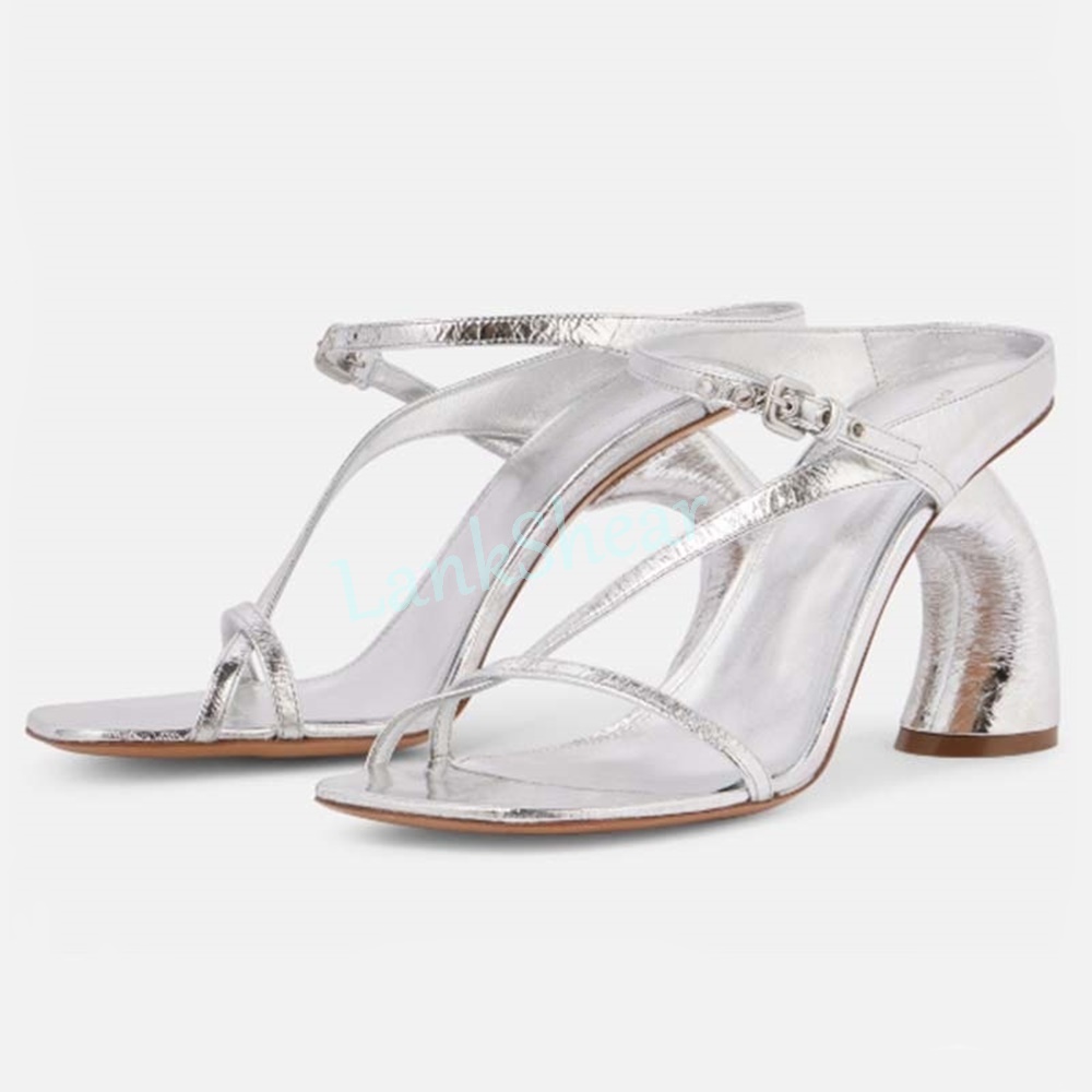 Women'S Shoes Paris - Sandalias de tacón alto de charol
