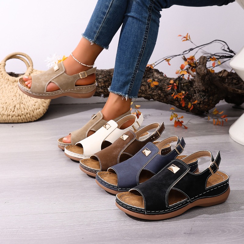 Women'S Shoes With Bunions - Sandalias de cuña de talla grande