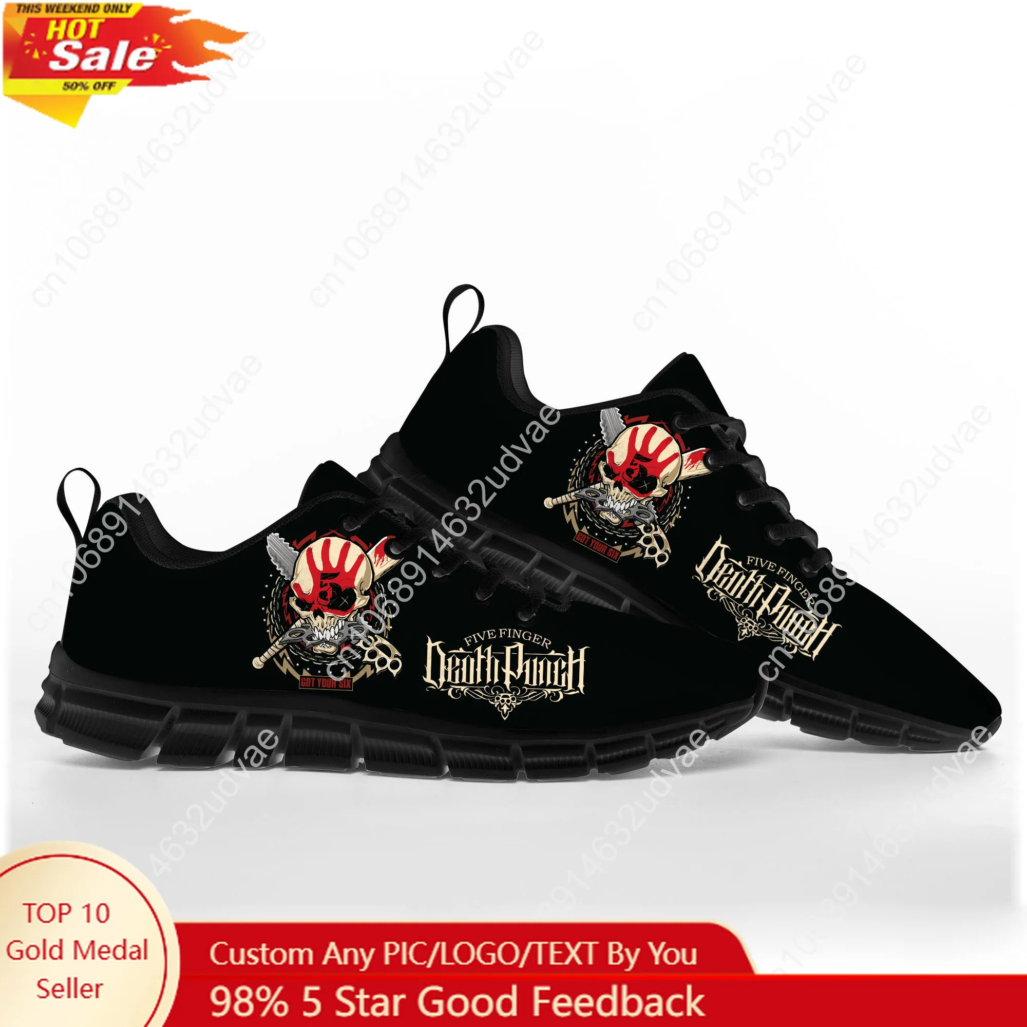 Women'S Shoes Casual Sneakers - Five Finger Death Punch Zapatos deportivos