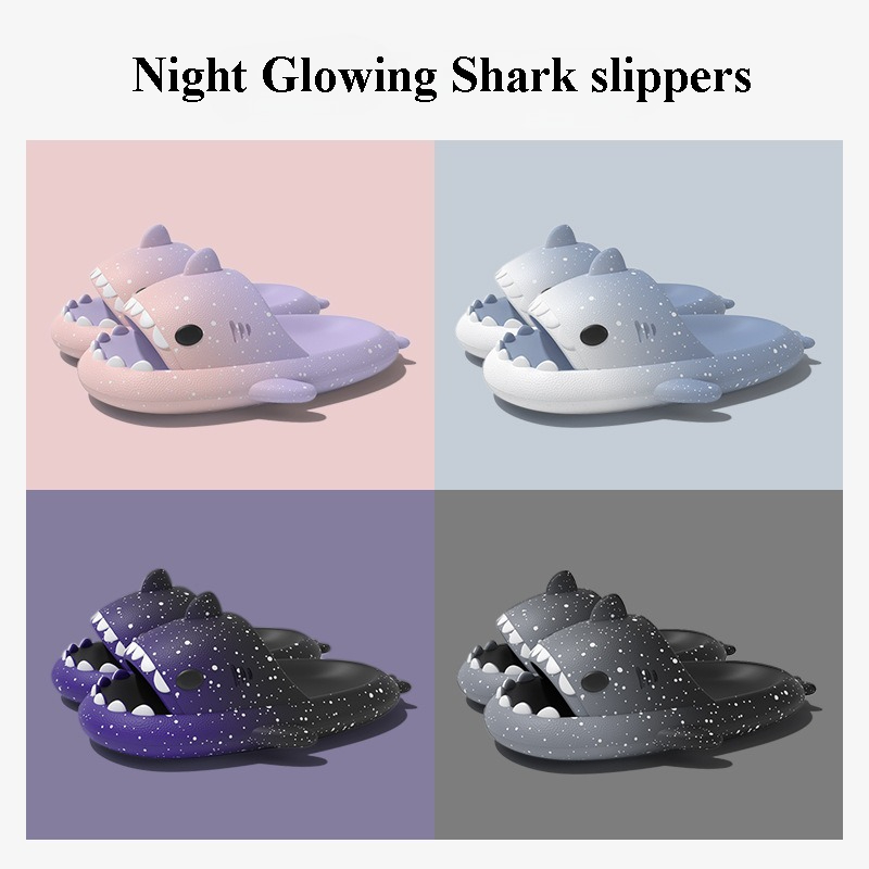 Women Shoes Size To Men - Bonitas zapatillas de tiburón de dibujos