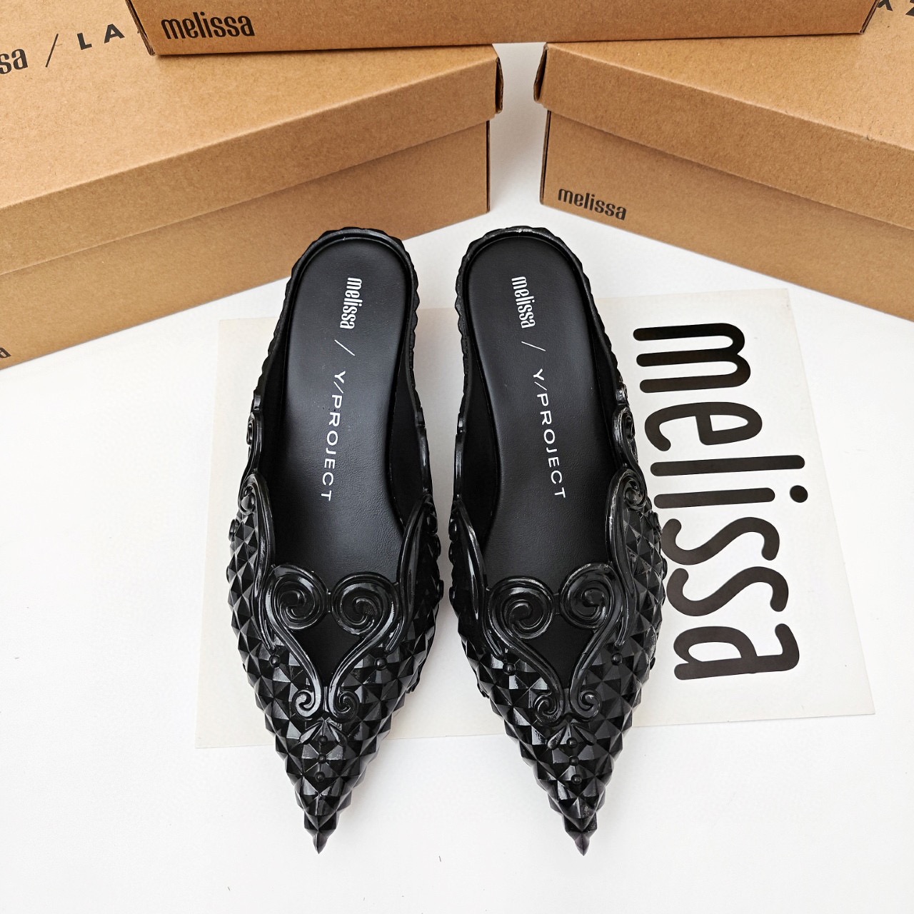 Court Heel Pointed - Mini Melissa Court, zapatos planos con