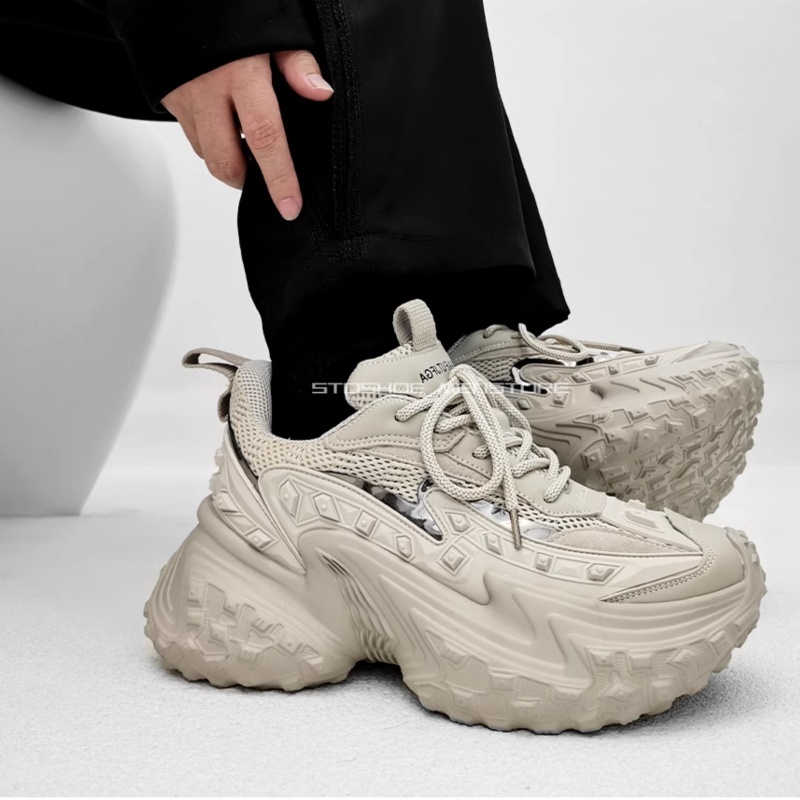 Women'S Shoes Paris - Zapatos blancos y beige para papá,