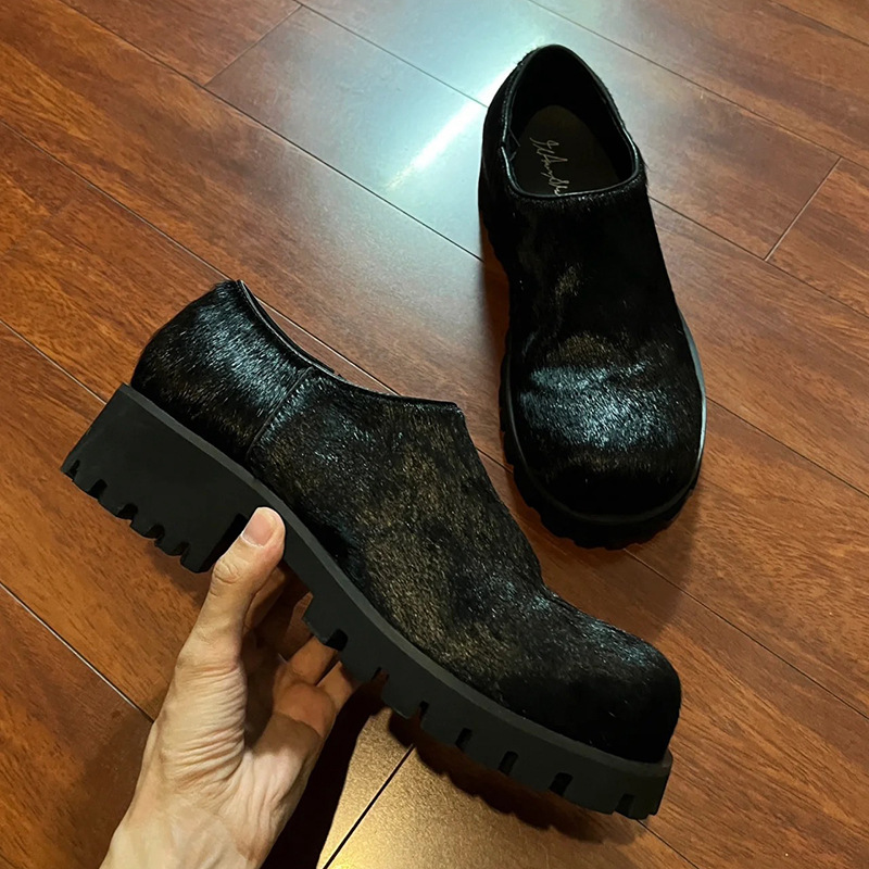 Women'S Shoes Paris - Zapatos de cuero con cabeza grande