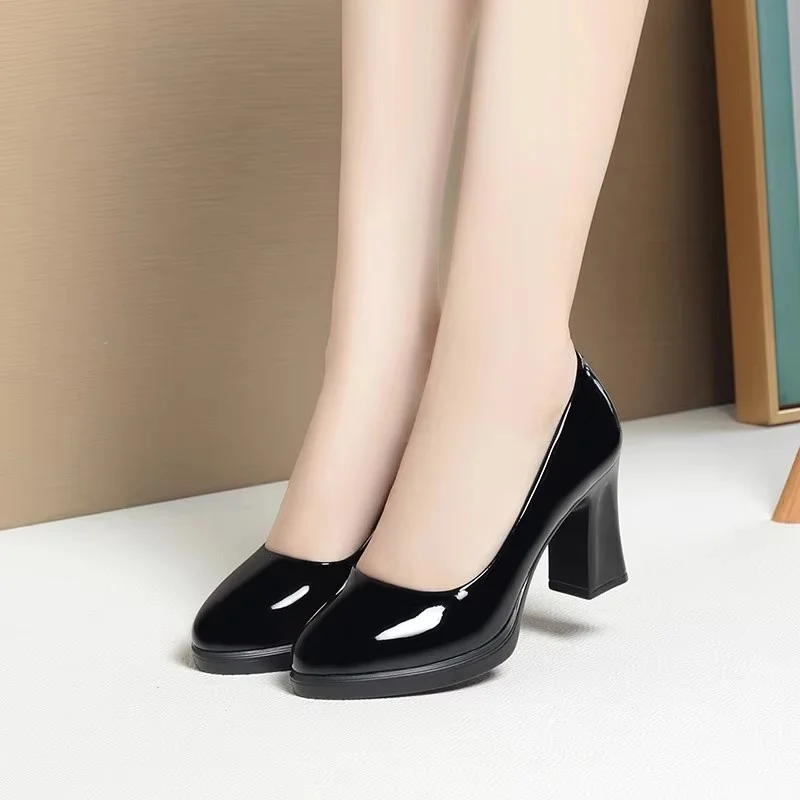 5cm 7cm cómodos transpirables  - Court Heel Pointed reseña y precio