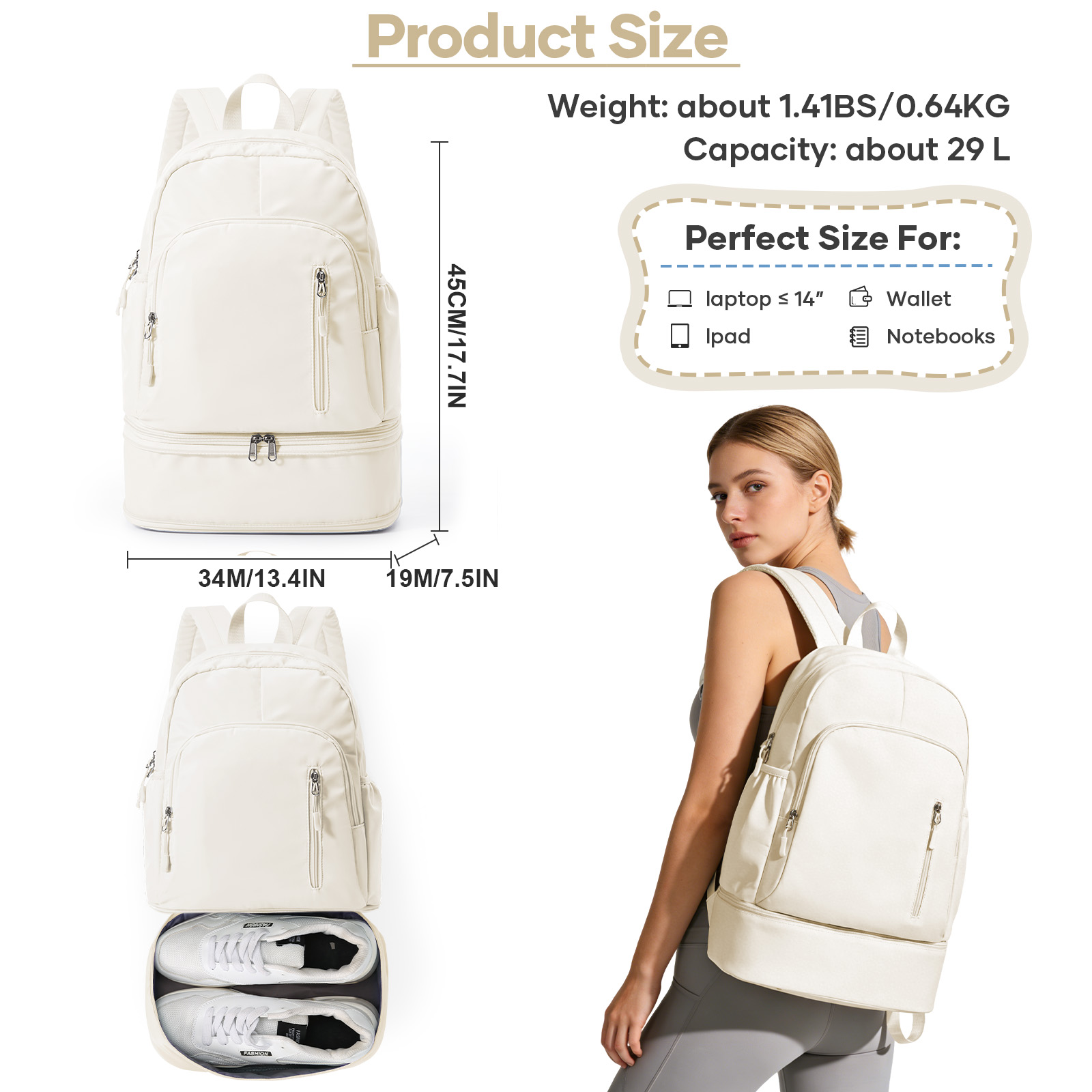 Mochila de Gimnasio para Mujer - Women'S Shoes Volleyball reseña y precio