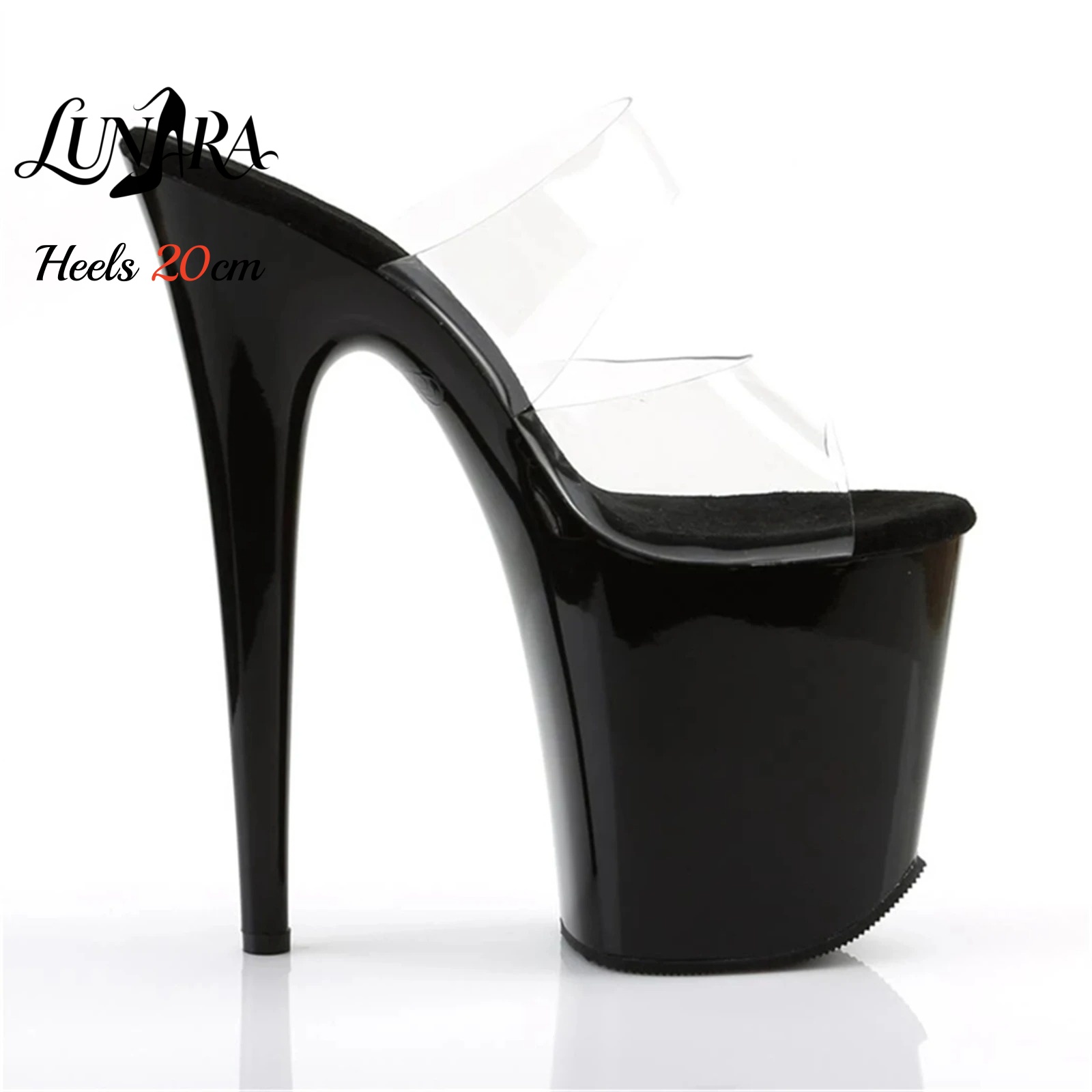 Sandalias de Tacón Alto con Pl - Clear Strap Heel reseña y precio