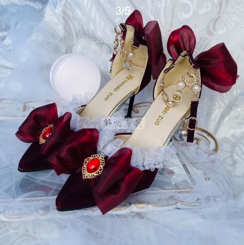 Zapatos de tacón alto Lolita,  - Court Heel Pointed reseña y precio