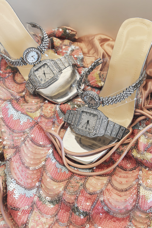 Sandalias de tacón alto con re - Clear Strap Heel reseña y precio