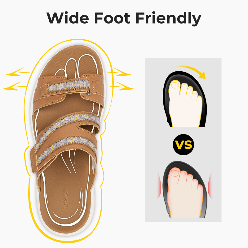 Sandalias de cuña FitVille par - Women'S Shoes With Bunions reseña y precio