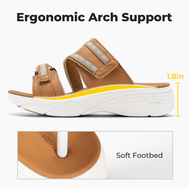 Sandalias de cuña FitVille par - Women'S Shoes With Bunions reseña y precio