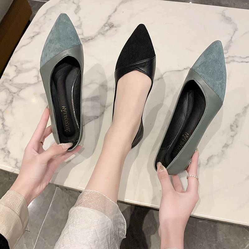 Zapatos planos de cuero negro  - Women Shoes Wedges reseña y precio
