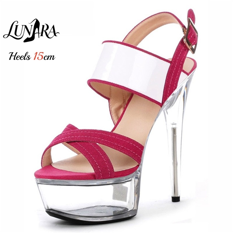 Sandalias de Plataforma Transp - Clear Strap Heel reseña y precio