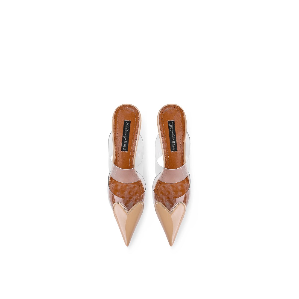 Sandalias de Tacón Alto con Pu - Clear Strap Heel reseña y precio